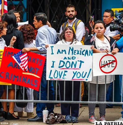 Comunidad latina en EE.UU. rechaza candidatura de Trump /DAILYMAIL.CO.UK