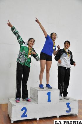 Las ganadoras de la Sub-16 