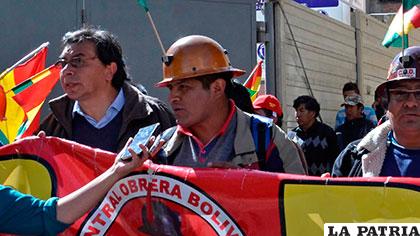El dirigente máximo de la Central Obrera Boliviana, Guido Mitma /eabolivia.com
