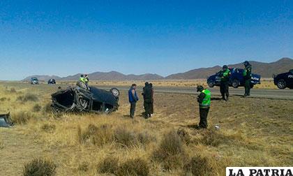 El incidente ocurrió en la carretera Oruro - Potosí