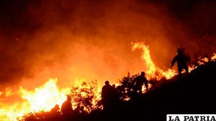 Las llamas consumieron gran parte de hectáreas del parque /Lostiempos.com