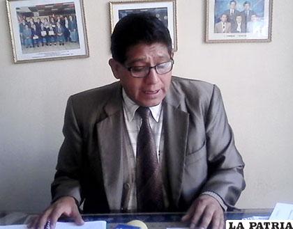 Román Canaviri, presidente de los contadores en Oruro