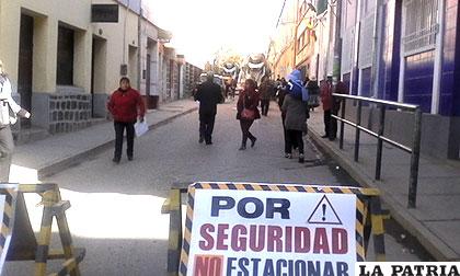 La calle Ayacucho estuvo cerrada por varias horas ayer