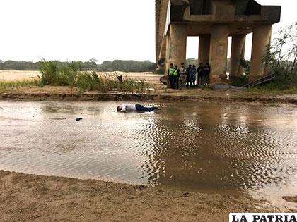 El cadáver del ciudadano de 51 años en el río Piraí