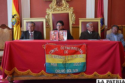 Acto de celebración del Comité de Etnografía y Folklore de Oruro