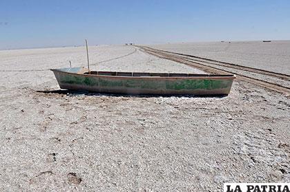La situación del lago Poopó es preocupante para algunas autoridades e instituciones /Archivo
