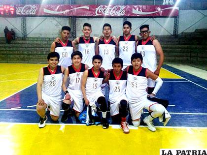 El equipo de Alemán que participa en el baloncesto Juvenil
