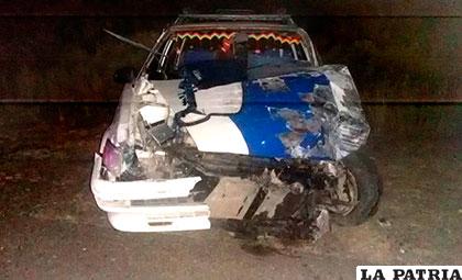 El motorizado que invadió carril
