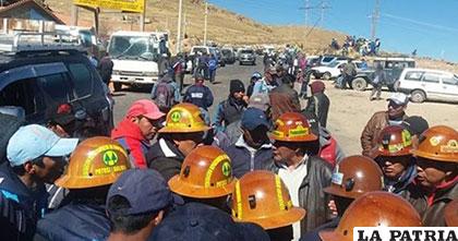 Los cooperativistas mineros observan proceso de adecuación
