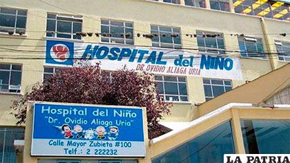 Frontis del Hospital del Niño /ANF