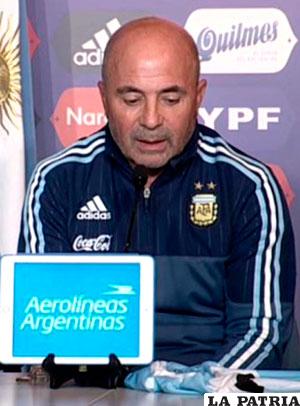 Jorge Sampaoli, seleccionador de Argentina /goldevestuario.com