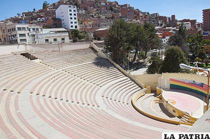 Teatro al Aire Libre no está en buenas condiciones /Archivo
