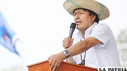El Presidente Morales participó de los actos preparados en Yapacaní  /@ucpmincom