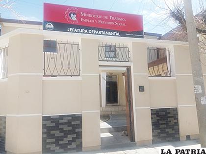 Infraestructura de la Jefatura de Trabajo en Oruro 