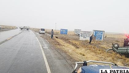 La carretera Oruro - Huanuni fue el escenario del siniestro