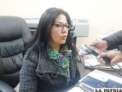 Directora departamental de Seguridad Ciudadana, Sandra Soto
