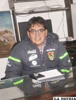 El expresidente de Real Potosí, Wilson Gutiérrez /APG