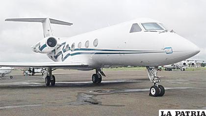 El jet fue incautado en julio, luego que la Aduana lo considerara abandonado /ERBOL
