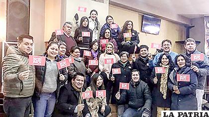 La bancada de Unidad Demócrata en Potosí, un día ante de la Sesión de la ALP /UD