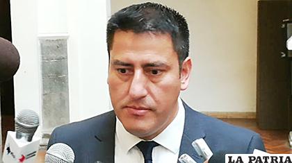 El ministro de Defensa, Javier Zavaleta /AN