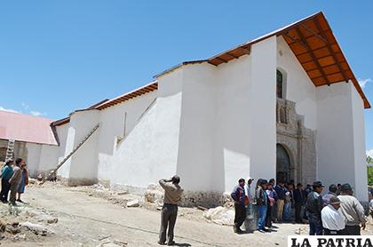 Iglesia de San Ildefonso de Paria antes de culminar su restauración /Archivo