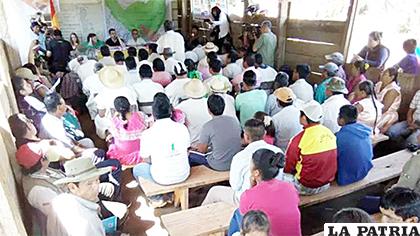 La comisión realizó la audiencia en la reserva /Tipnis Bolivia