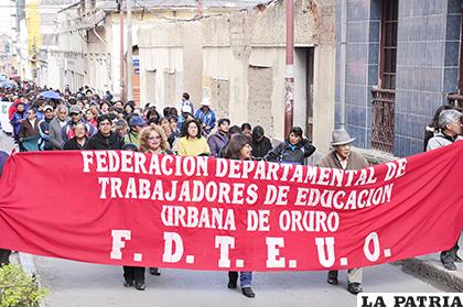 Después de mucho tiempo los maestros volverán a las calles /ARCHIVO