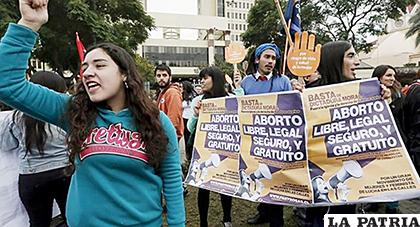 Mujeres a favor de la legalización del aborto /DIARIO LAS AM?RICAS
