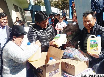 24 municipios se beneficiaron con los alimentos secos