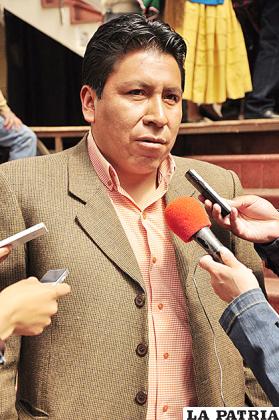 Gonzalo Choque se despojó de su 
fuero legislativo /ARCHIVO
