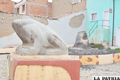 El monumento a El Sapo en la avenida Tomás Barrón /Archivo