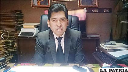 Representante Distrital Oruro del Consejo de la Magistratura, Omar Fulguera 