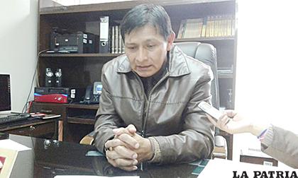 Presidente del Tribunal Departamental de Justicia de Oruro, Franz Mendoza /ARCHIVO
