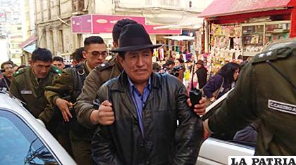 El diputado Quispe fue aprehendido ayer /ANF
