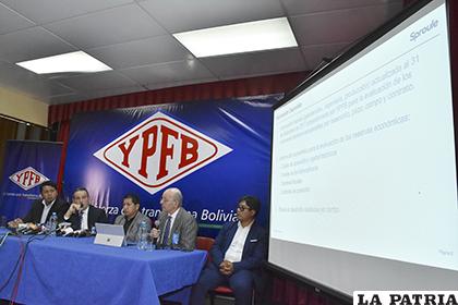 YPFB presentó los resultados en La Paz /ERBOL