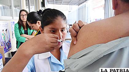 El Sedes resaltó la importancia de la vacuna contra la influenza /Los Tiempos