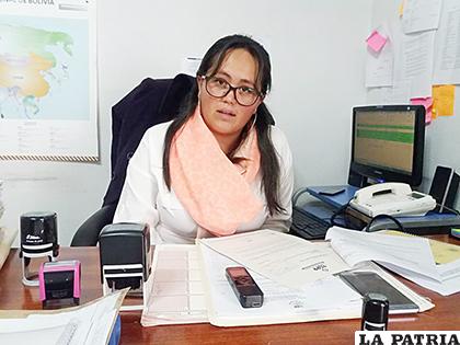 Directora de Transparencia de la Gobernación, Varinia Aramayo