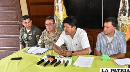 Presidente Morales en rueda de prensa /ABI