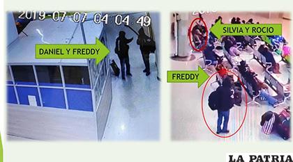 Las cámaras de seguridad captaron a ambos sujetos en la Estación de Autobuses Oruro /LA PATRIA/ARCHIVO