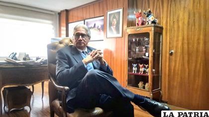 Embajador del Perú en Bolivia, Jorge Lázaro Geldres /ANF