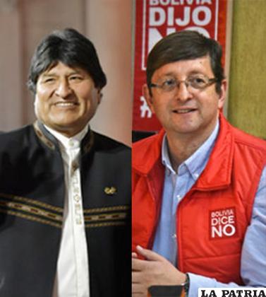 Evo Morales y ?scar Ortiz /LA-RAZON.COM