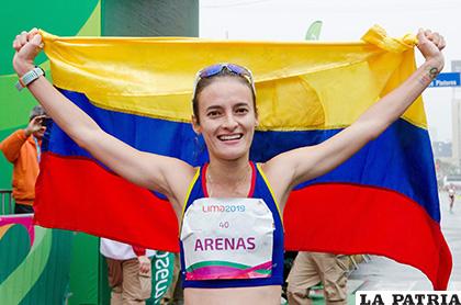 La colombiana Sandra Arenas ganó la prueba /LA PATRIA - Walter Challapa