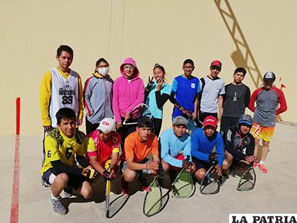 Deportistas que forman parte de la preselección orureña / LA PATRIA - Alex Zambrana