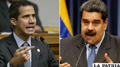 Juan Guaidó y Nicolas Maduro /Teleamazonas