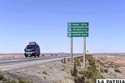 El personal policial los detuvo en su tránsito por la carretera Oruro-Pisiga   /La Razón