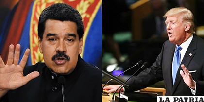 Los presidentes de Venezuela, Nicolás Maduro y de Estados Unidos, Donald Trump /Noticas SIN