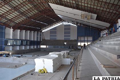 La piscina olímpica tiene un buen avance en su construcción /LA PATRIA