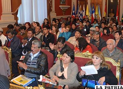 La reunión fue en el Palacio Consistorial /Concejo Municipal de La Paz