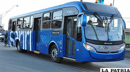 En 2014, el entonces alcalde de El Alto, Edgar Patana, adquirió 60 buses de transporte público /FIDES