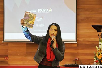La Ministra de Culturas y Turismo, Wilma Alanoca /MCyT